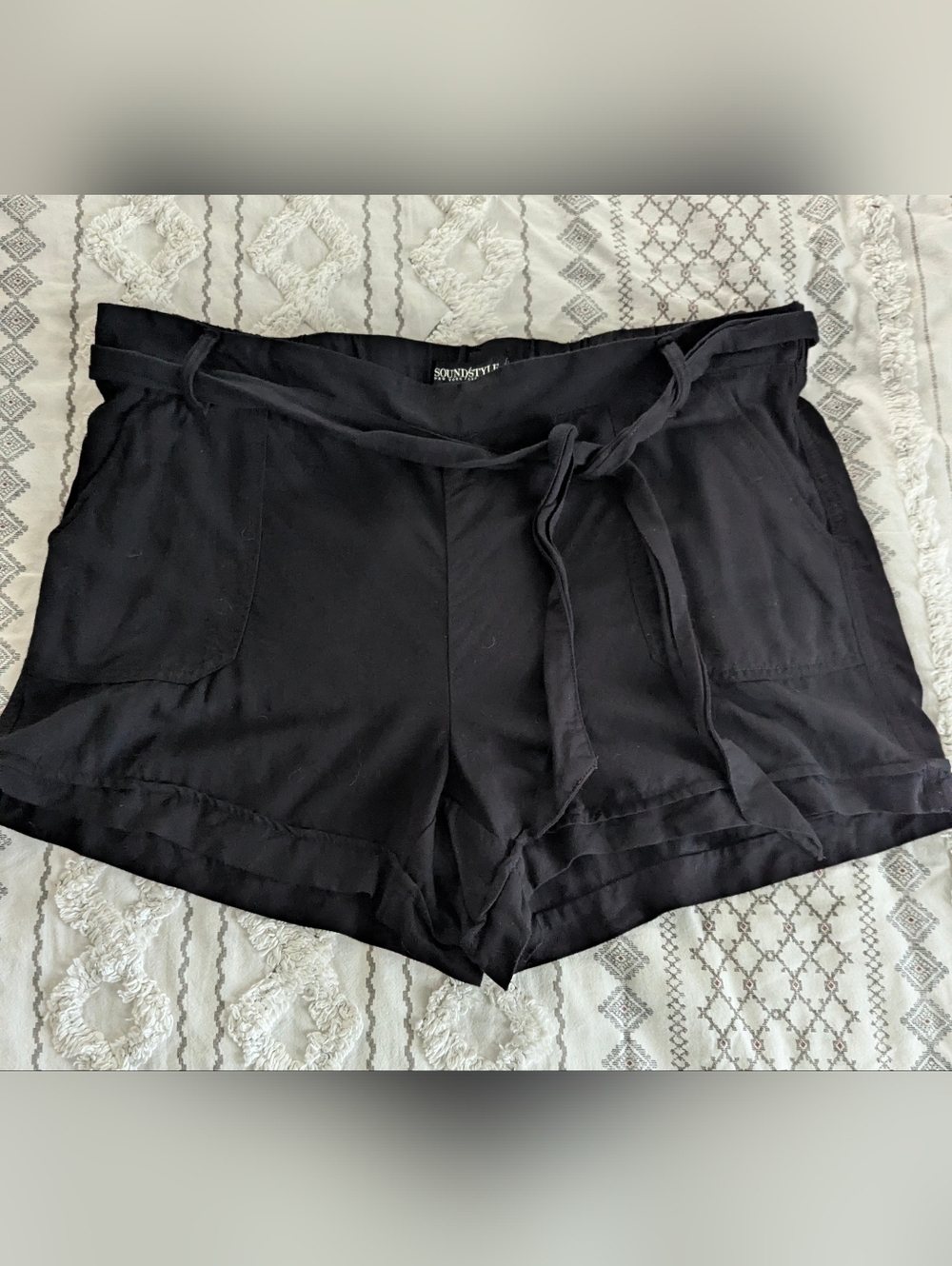 Sound/Style Tie-Front Shorts